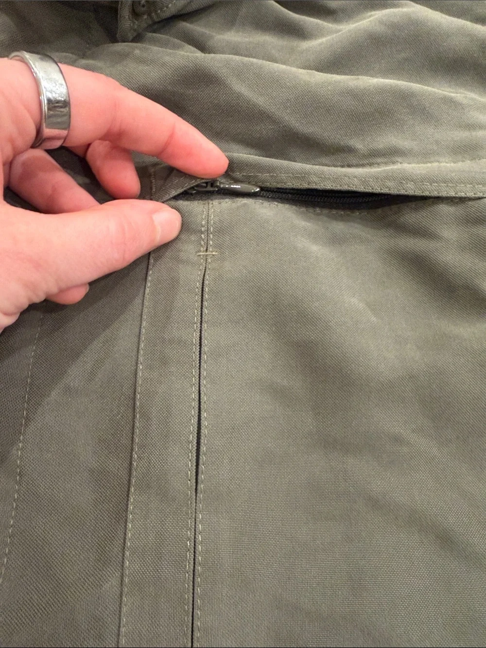 The North Face XXL Men's Olive Button-Up Jacket Shirt